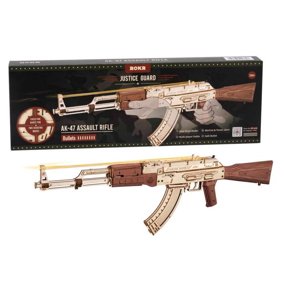 Rokr Justice Guard Toy Gun 3D Wooden Puzzle